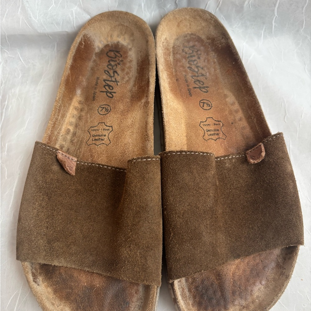 Brown Suede Leather Women's Sandals